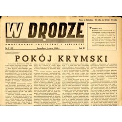 W Drodze. Dwutygodnik polityczny i literacki. R.3 (1945). Nr 5 (47) (1 marca 1945)