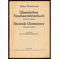 Chemisches Taschenwörterbuch deutsch-polnisch. Słownik Chemiczny niemiecko-polski