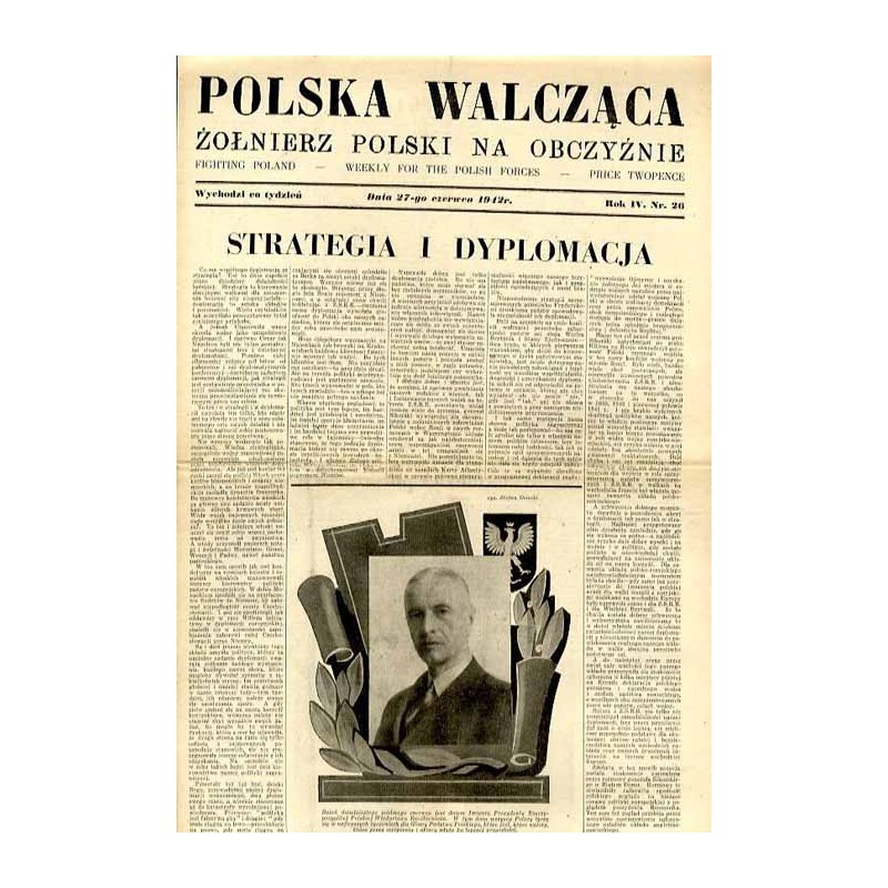 Polska Walcząca - Żołnierz polski na obczyźnie. Fighting Poland. Weekly for the Polish Forces. R.4 (1942). Nr 26 (27 czerwca 194