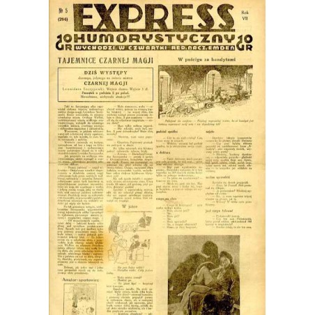Express Humorystyczny. R.7 (1936). Nr 5 (284) / Marian Dąbrowski (Emden): Szukam kochanki. Powieść obyczajowo-satyryczna