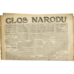 Głos Narodu. R.25 (1917). Nr 167 (16 lipca 1917). Wydanie wieczorne