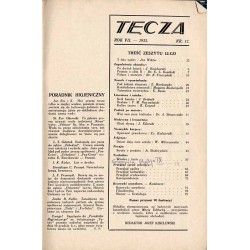 Tęcza. Ilustrowane pismo miesięczne. R.7 (1933). Nr 12 / Maria Zabłocka / Knut Hamsun / August II Mocny / Anna Słonczyńska / Jan