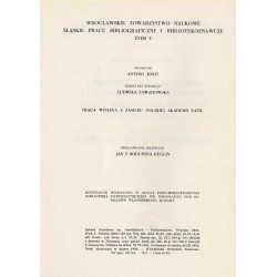 Katalog inkunabułów Biblioteki Uniwersyteckiej we Wrocławiu. Cz.2: Konkordancje - Indeksy - Ilustracje.  Catalogus incunabuloru