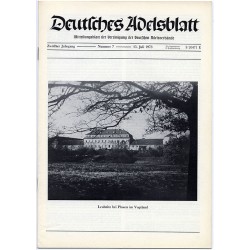 Deutsches Adelsblatt. 12. Jahrgang (1973). Nr 7 (15 VII 1973) [Leubnitz bei Plauen im Vogtland]
