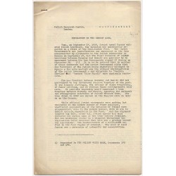 Memorandum on The Curzon Line