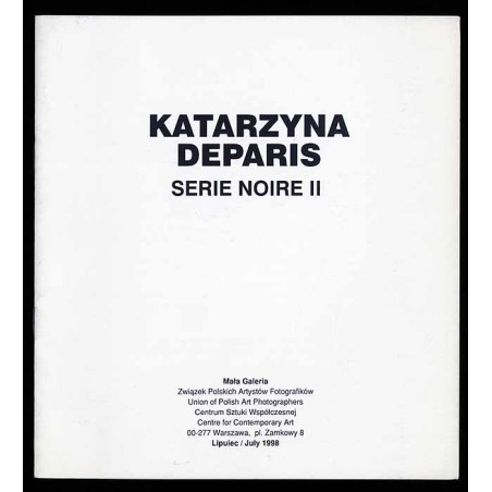 Katarzyna Deparis. Serie Noire II