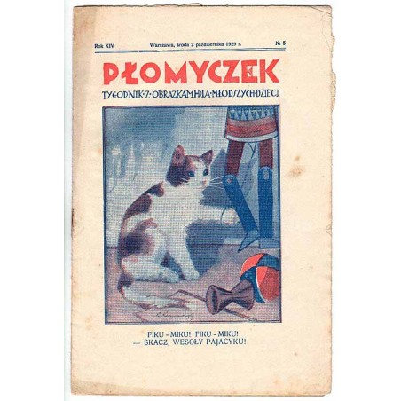 Płomyczek. Tygodnik z obrazkami dla młodszych dzieci. R.14 (1929). Nr 5 (2 października 1929)