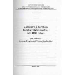 Z dziejów i dorobku folklorystyki śląskiej (do 1939 roku)