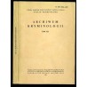 Archiwum Kryminologii. Tom 12 (1985)