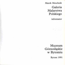Galeria Malarstwa Polskiego. Informator. Muzeum Górnośląskie w Bytomiu