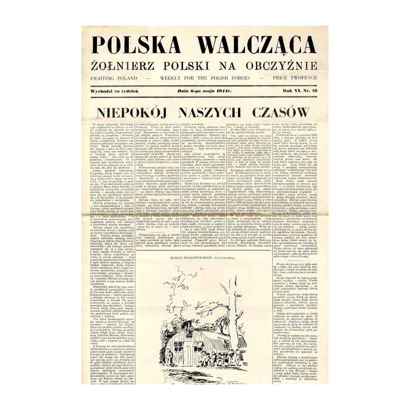Polska Walcząca - Żołnierz Polski na Obczyźnie. Fighting Poland. Weekly for the Polish Forces. R.6 (1944). Nr 18 (6 maja 1944) /