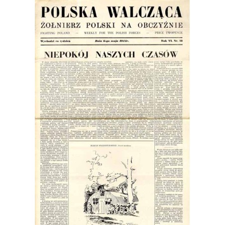 Polska Walcząca - Żołnierz Polski na Obczyźnie. Fighting Poland. Weekly for the Polish Forces. R.6 (1944). Nr 18 (6 maja 1944) /
