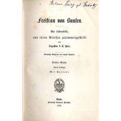 Freifrau von Bunsen. Ein Lebensbild, aus ihren Briefen zusammengestellt. T.1-2