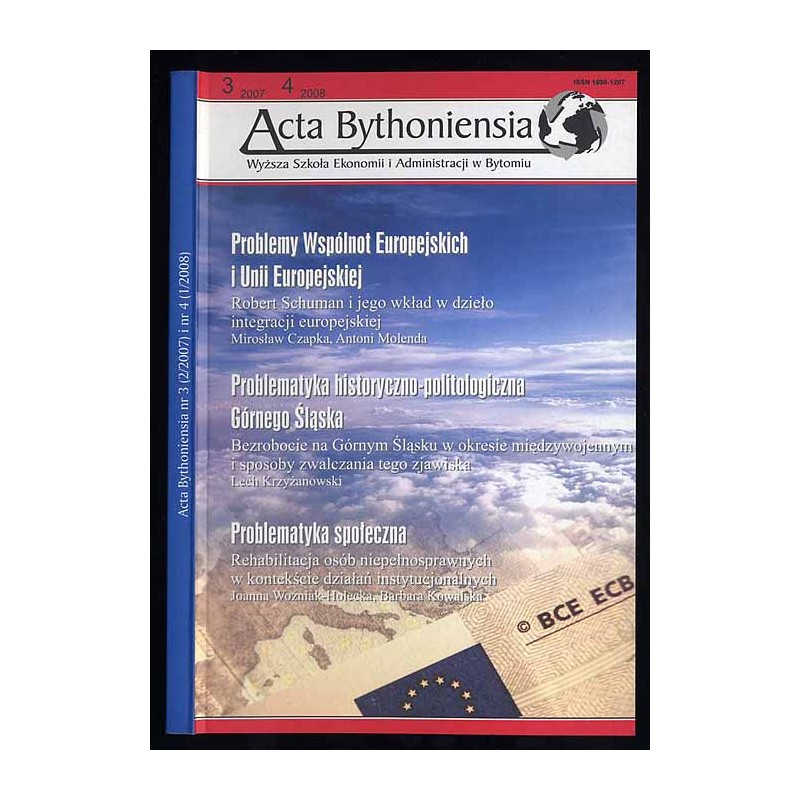 Acta Bythoniensia. Nr 3 (2007) Nr 4 (2008)