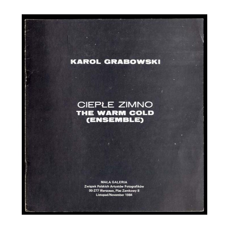Karol Grabowski. Ciepłe Zimno. The Warm Cold (Ensemble). Mała Galeria, Warszawa, listopad 1984