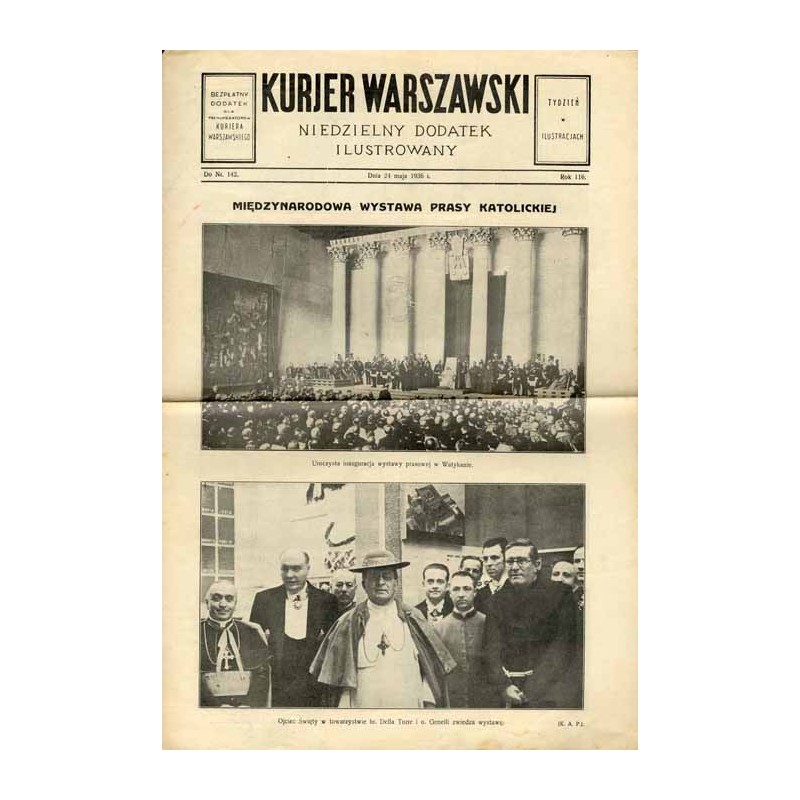 Kurjer Warszawski. Niedzielny dodatek ilustrowany. R.116 (1936). Nr 142 (24 maja 1936)