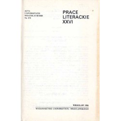 Prace Literackie. Nr 26 (1986)