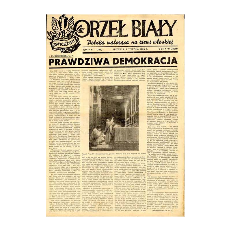 Orzeł Biały. Polska walcząca na ziemi włoskiej. R.5 (1945). Nr 1-52 (136-187)