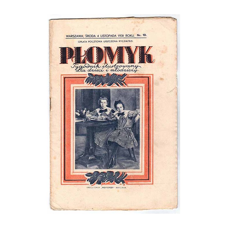 Płomyk. Tygodnik ilustrowany dla dzieci i młodzieży. R.16 (1931). Nr 10 (4 listopada 1931)
