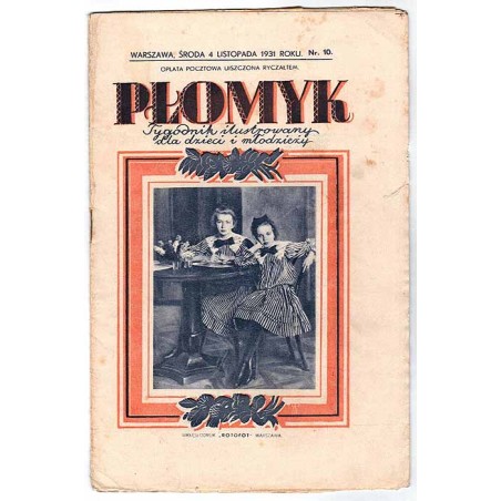 Płomyk. Tygodnik ilustrowany dla dzieci i młodzieży. R.16 (1931). Nr 10 (4 listopada 1931)