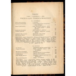 Przegląd Warszawski. Miesięcznik poświęcony literaturze, sztuce i nauce. 9 vol. R. 1-5 (1921-1925). Nr 1-51 (całka wydawnicza) w