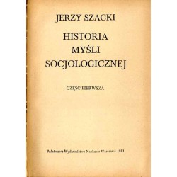 Historia myśli socjologicznej. 2cz. w 2 vol