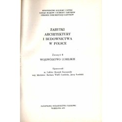 Zabytki architektury i budownictwa w Polsce. Z.1-17 w 17 vol