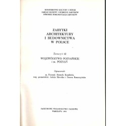 Zabytki architektury i budownictwa w Polsce. Z.1-17 w 17 vol