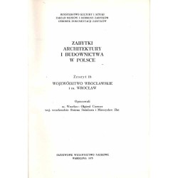 Zabytki architektury i budownictwa w Polsce. Z.1-17 w 17 vol
