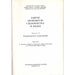 Zabytki architektury i budownictwa w Polsce. Z.1-17 w 17 vol