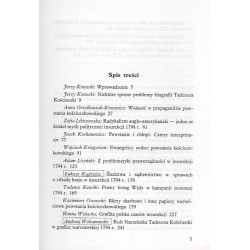 Kościuszko, powstanie 1794 r., tradycja. Materiały z sesji naukowej w 200-lecie powstania kościuszkowskiego, 15-16 kwietnia 1994