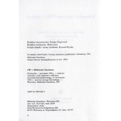 Kościuszko, powstanie 1794 r., tradycja. Materiały z sesji naukowej w 200-lecie powstania kościuszkowskiego, 15-16 kwietnia 1994