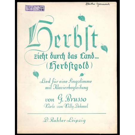 Herbst zieht durch das Land (Herbstgold - Nebbie D'oro)