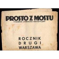 Prosto z Mostu. Tygodnik literacko-artystyczny. Rocznik drugi, Warszawa, styczeń-grudzień 1936 [spis rocznika]