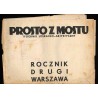 Prosto z Mostu. Tygodnik literacko-artystyczny. Rocznik drugi, Warszawa, styczeń-grudzień 1936 [spis rocznika]