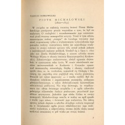 Katalog wystawy rysunków, akwarel, obrazów Piotra Michałowskiego urządzonej w setną rocznicę śmierci artysty w Gmachu Towa