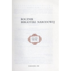 Rocznik Biblioteki Narodowej. R.21-22 (1985-1986)