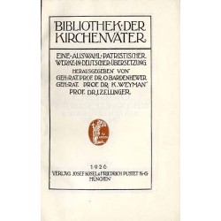 Bibliothek der Kirchenväter. Eine Auswahl Patristischer Werke in deutscher übersetzung. Reihe 1. B. 52: Origenes: Ausgewählte Sc