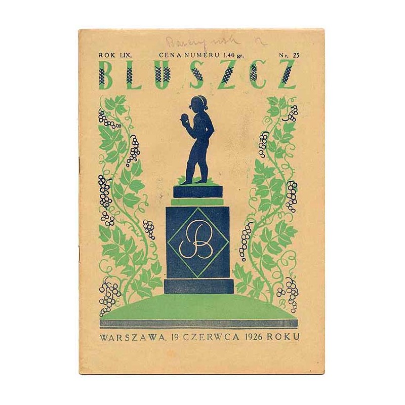 Bluszcz. Pismo tygodniowe ilustrowane dla kobiet. R.59 (1926). Nr 25 (19 czerwca 1926)