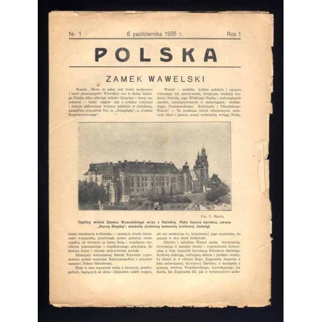 Polska. R.1 (1935). Nr 1 (6 października 1935). Zamek Wawelski