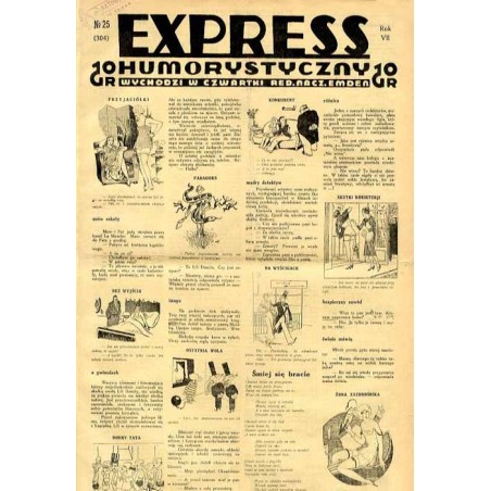 Express Humorystyczny. R.7 (1936). Nr 25 (304) / Marian Dąbrowski (Emden): Romans złodzieja. Powieść