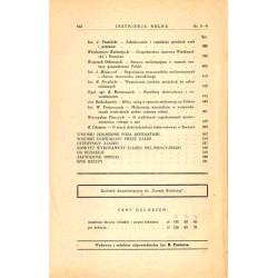 Inżynieria Rolna. Dwumiesięcznik poświęcony melioracjom rolnym, torfiarstwu, budownictwu wodnemu, budowie dróg, budownictwu wiej