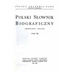Polski słownik biograficzny. T.8: Girdwoyń Michał - Gross Adam