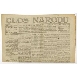 Głos Narodu. R.25 (1917). Nr 179 (30 lipca 1917). Wydanie wieczorne
