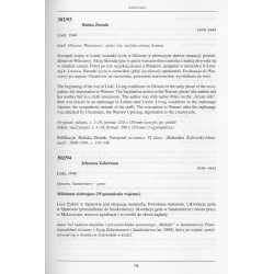Inwentarz zbioru pamiętników (archiwum ŻIH, zespół 302). Memoirs collection catalogue (Jewish Historical Institute Archives, Rec