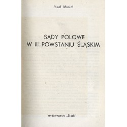Sądy polowe w III powstaniu śląskim