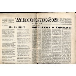 Wiadomości. Tygodnik. R.13 (1 VI 1958) nr 22 (635)