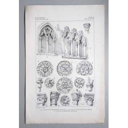 Bilderwerk schlesischer Kunstdenkmäler. Mappe I: Mittelalter. Tafel 8.1: Trebnitz [Trzebnica]. K. Pfarrkirche. Hedwigskapelle. L