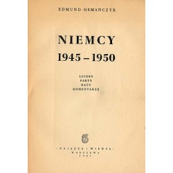 Niemcy 1945-1950. Liczby, fakty, daty, komentarze