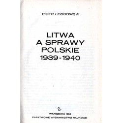 Litwa a sprawy polskie 1939-1940